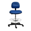 ESD Cleanroom Vinyl Chair – Bench Height, Ergonomic & Durable | Model PL10-VCC